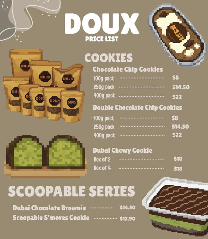 Full menu