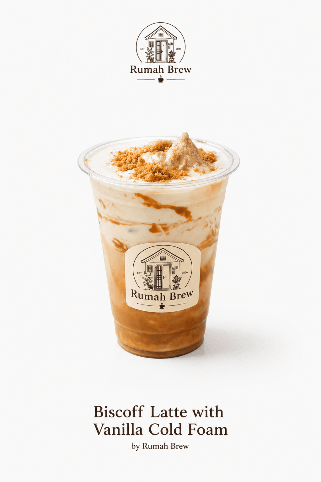 Biscoff Latte with Vanilla Cold Foam
